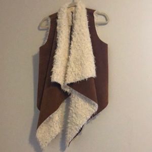 Faux fur vest